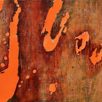 Peinture intitulée "Shatva 5.0" par József Gyécsek, Œuvre d'art originale, Acrylique Monté sur Châssis en bois