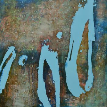 Peinture intitulée "Shatva 7.0" par József Gyécsek, Œuvre d'art originale, Huile Monté sur Châssis en bois