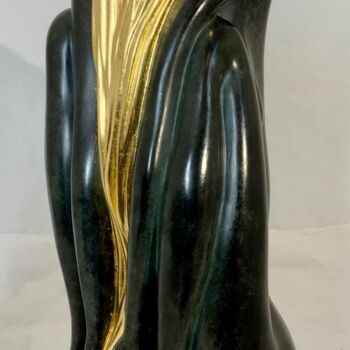 Sculpture titled "Là (bronze)" by Véronique Vigneron, Original Artwork, Bronze