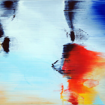 Painting titled "abstract   ." by Konstantin Grabowski, Original Artwork, Acrylic Mounted on Wood Stretcher frame