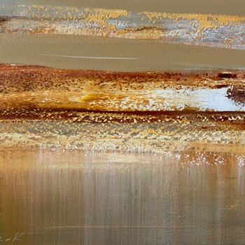 Pittura intitolato "Calm." da Katsiaryna Sumarava, Opera d'arte originale, Olio Montato su Telaio per barella in legno