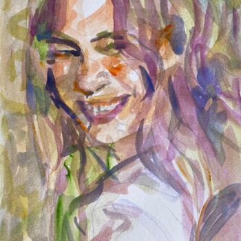 Painting titled "Release" by Xiao Han, Original Artwork, Pencil