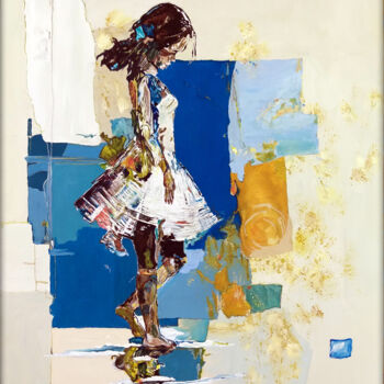 Painting titled "After the Rain" by Alexander Aksyonov, Original Artwork, Acrylic Mounted on Wood Stretcher frame