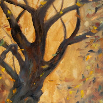 Pittura intitolato "AUTUMN DANCE" da Elena Turgeneva, Opera d'arte originale, Olio Montato su Telaio per barella in legno