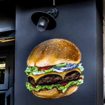 摄影 标题为“BURGER 2” 由Bruno Proietti, 原创艺术品, 数码摄影 安装在铝上
