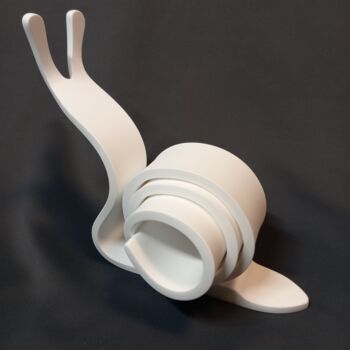 Skulptur mit dem Titel "Rolls in stone XL #9" von 2mé / Blondeau, Original-Kunstwerk, Stein