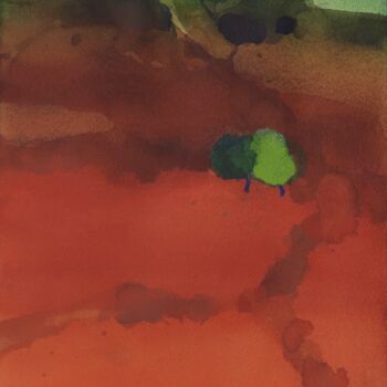Malerei mit dem Titel "RGB composition" von Prashant Prabhu, Original-Kunstwerk, Aquarell