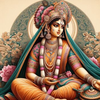 Digital Arts με τίτλο "Goddess" από Shamim Shaikh, Αυθεντικά έργα τέχνης, Εικόνα που δημιουργήθηκε με AI
