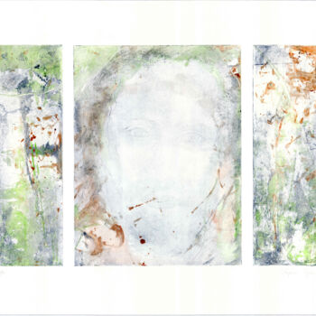 Gravures & estampes intitulée "Avatar (2)" par Sophie Gerin, Œuvre d'art originale, Monotype