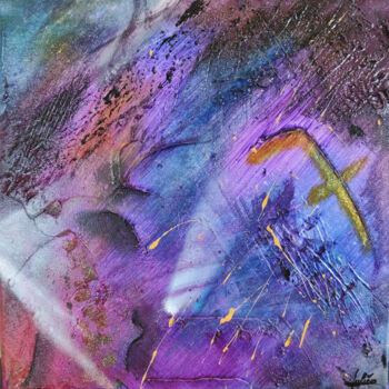 Peinture intitulée "Chiffre chance 7" par Julien Abstrait, Œuvre d'art originale, Acrylique Monté sur Châssis en bois