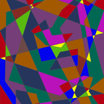 Digitale Kunst getiteld "Jeu avec couleurs s…" door Pascal Rissac, Origineel Kunstwerk, Digitaal Schilderwerk