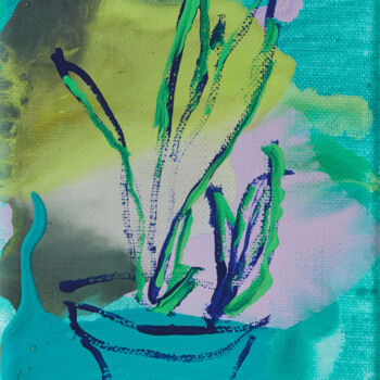 Pittura intitolato "Snake Plant 1" da Simon Findlay, Opera d'arte originale, Acrilico
