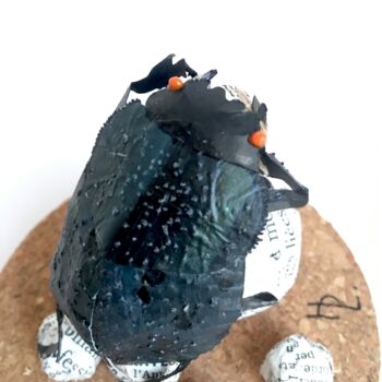 Sculpture intitulée "VOUS ETES TRES LIES…" par Hélène Lacquement, Œuvre d'art originale, Papier