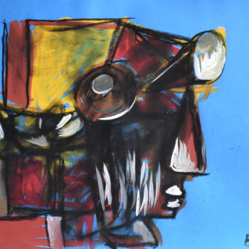 제목이 "Warrior (Object Num…"인 그림 Roman Lasa로, 원작, 파스텔