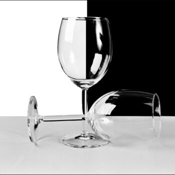 Photographie intitulée "LES VERRES  A VIN" par Rémi Gautard, Œuvre d'art originale, Photographie argentique