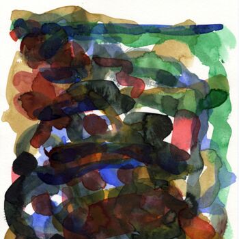 Malerei mit dem Titel "Auto/Selbster (1908…" von Detlef Lemme (Farbenkugel), Original-Kunstwerk, Aquarell