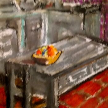 Ζωγραφική με τίτλο "Sur tableau dans la…" από Slobodan Spasojevic (Spaki), Αυθεντικά έργα τέχνης, Παστέλ