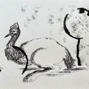 Drawing titled "ОРThe body in piece…" by Leni Smoragdova, Original Artwork, Marker