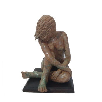 Sculptuur getiteld "Ventania" door Roberto Favacho, Origineel Kunstwerk, Klei