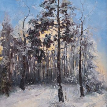Painting titled "Оil painted landsca…" by Dmitrij Butchenko, Original Artwork, Oil Mounted on Wood Stretcher frame
