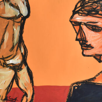 Drawing titled "Nude (object number…" by Roman Lasa, Original Artwork, Pastel