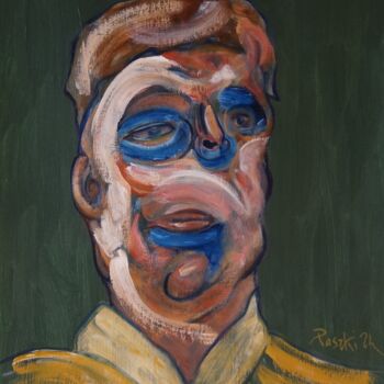 Peinture intitulée "Klacto - 2" par Pierre Paszkowski, Œuvre d'art originale, Huile