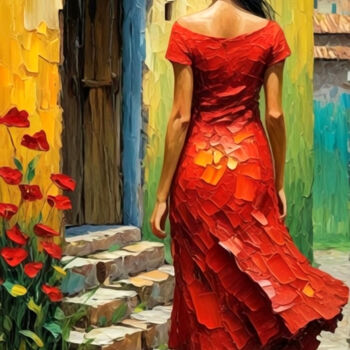 Arts numériques intitulée "picturesque moment" par Si Levin, Œuvre d'art originale, Image générée par l'IA Monté sur artwork…