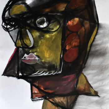 「Światowid (Object N…」というタイトルの描画 Roman Lasaによって, オリジナルのアートワーク, パステル