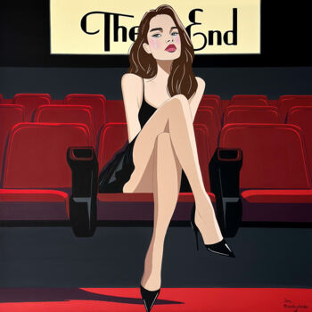 绘画 标题为“The End” 由Inna Miroshnychenko, 原创艺术品, 丙烯 安装在木板上