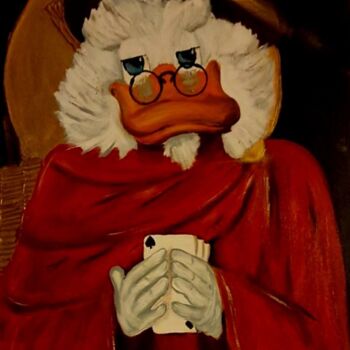 Painting titled "Scroodge MCDuck Cas…" by Natali Noir, Original Artwork, Acrylic
