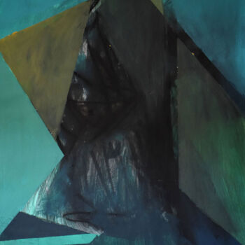 제목이 "Composition II"인 그림 Roman Lasa로, 원작, 파스텔