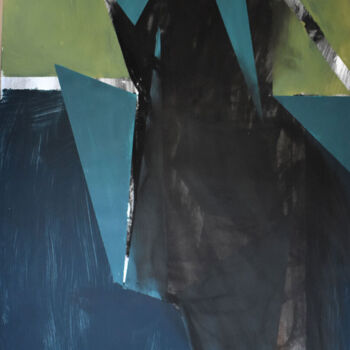 Drawing titled "Composition III" by Roman Lasa, Original Artwork, Pastel