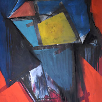 제목이 "Composition VII"인 그림 Roman Lasa로, 원작, 파스텔