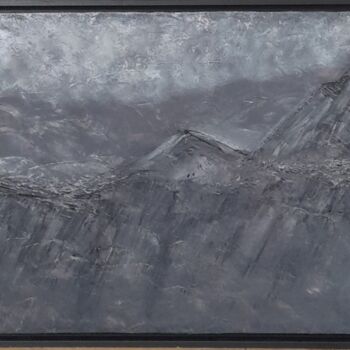 Peinture intitulée "Les Sommets" par Lys B., Œuvre d'art originale, Acrylique Monté sur Châssis en bois