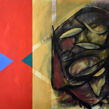 「'Red'」というタイトルの描画 Roman Lasaによって, オリジナルのアートワーク, パステル