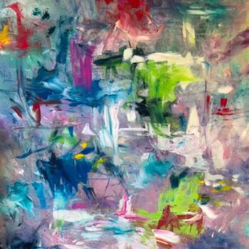 Pintura intitulada "'Look Before You Le…" por Annette Aspen, Obras de arte originais, Acrílico Montado em Armação em madeira