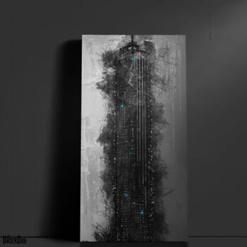 图画 标题为“Babel” 由José Carlos B. Damas, 原创艺术品, 标记