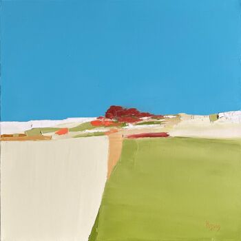 Peinture intitulée "La vie est belle" par Sandrine Hirson, Œuvre d'art originale, Huile Monté sur Châssis en bois
