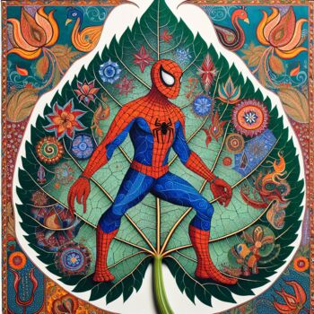 Digital Arts titled "The Web of Heritage" by Aashish Singh, Original Artwork, Digital Painting