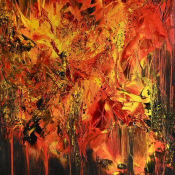 Painting titled "ABSTRACT Novembre 2…" by Yann Pelcat, Original Artwork, Oil