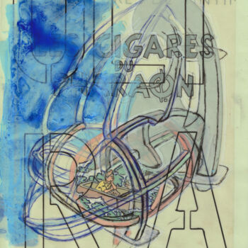 Peinture intitulée "ULTRA MARINEBLAU -…" par Aurélien Reichert, Œuvre d'art originale, Huile
