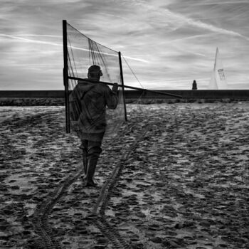 Fotografie getiteld "Pêcheur épuisé" door Hervé Gergaud, Origineel Kunstwerk, Digitale fotografie