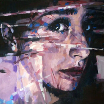 Schilderij getiteld "I. PORTRAIT" door Aleksandr Ilichev, Origineel Kunstwerk, Acryl