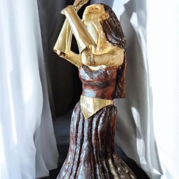 Sculpture intitulée "La danseuse 1" par Grinhilda Szendy, Œuvre d'art originale, Bois