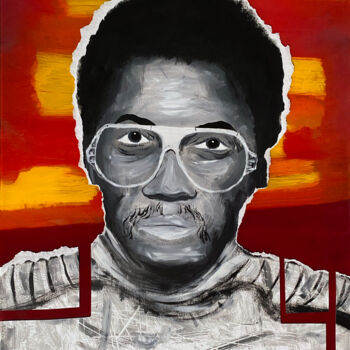 Peinture intitulée "Herbie Hancock" par Bachi Jincharadze, Œuvre d'art originale, Huile