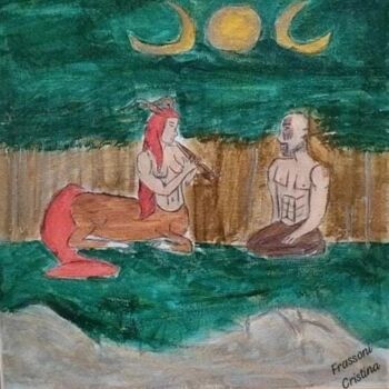 Pintura titulada "Awakening Souls" por Cristina Frassoni, Obra de arte original, Acrílico Montado en Panel de madera