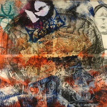 Printmaking titled "The Einstein Projec…" by Xavier Debeerst, Original Artwork, Monotype