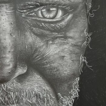 Dessin intitulée "The eyes chico they…" par Rely Tudor, Œuvre d'art originale, Crayon