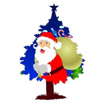 "Santa Claus carryin…" başlıklı Dijital Sanat Shamim Shaikh tarafından, Orijinal sanat, 2D Dijital Çalışma