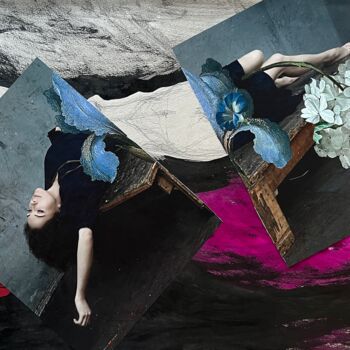 Collages intitulée "I*87t986tguygvfjyuy" par Leni Smoragdova, Œuvre d'art originale, Collages